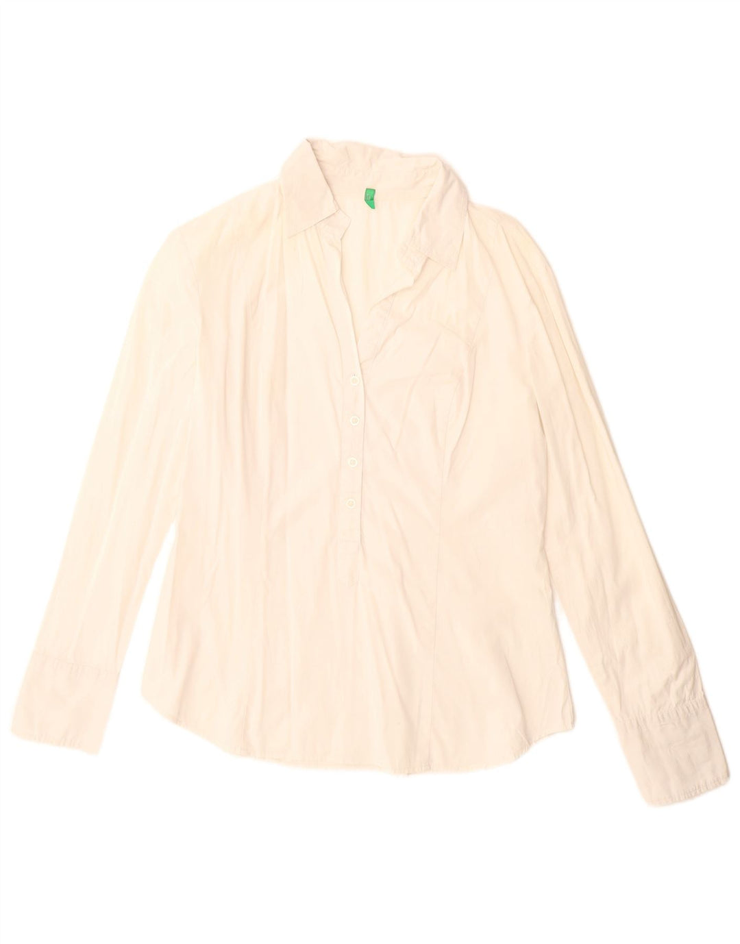 Pulôver feminino Benetton UK 16 grande algodão branco