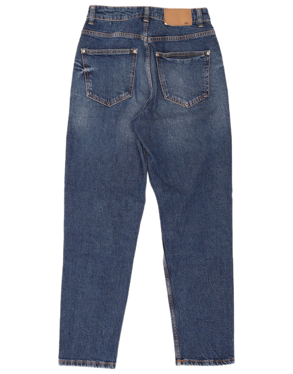 Calça jeans feminina de cintura alta Marks & Spencer EU 36 XS W26 L28 azul