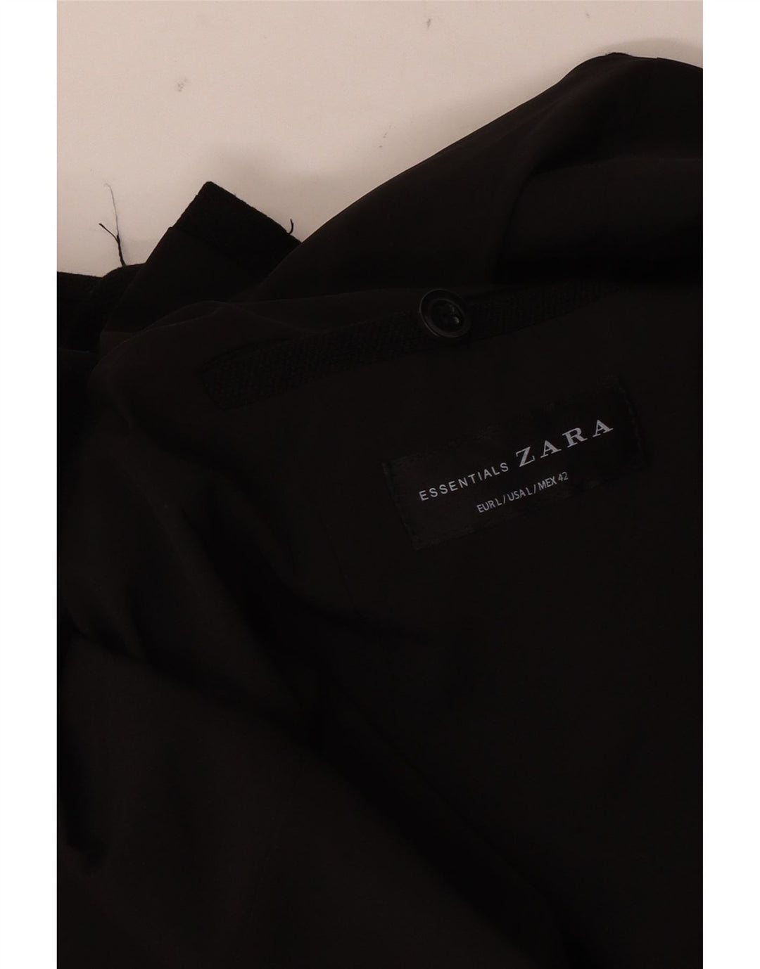 Jaqueta blazer masculina Zara com 2 botões Reino Unido 40 grande preta