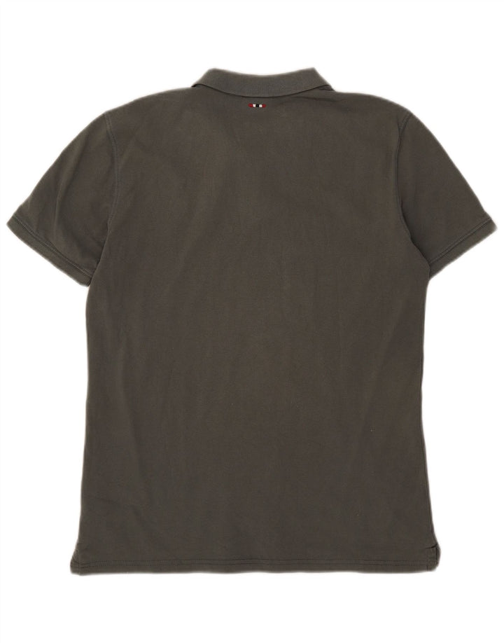 Camisa polo masculina Napapijri médio cáqui