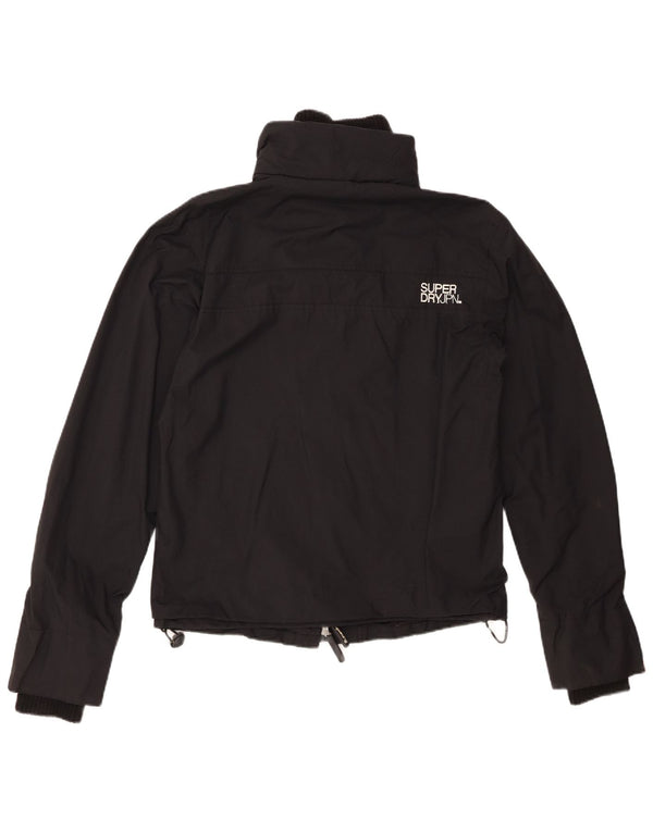 Jaqueta de chuva feminina SUPERDRY Graphic UK 14 médio preto nylon