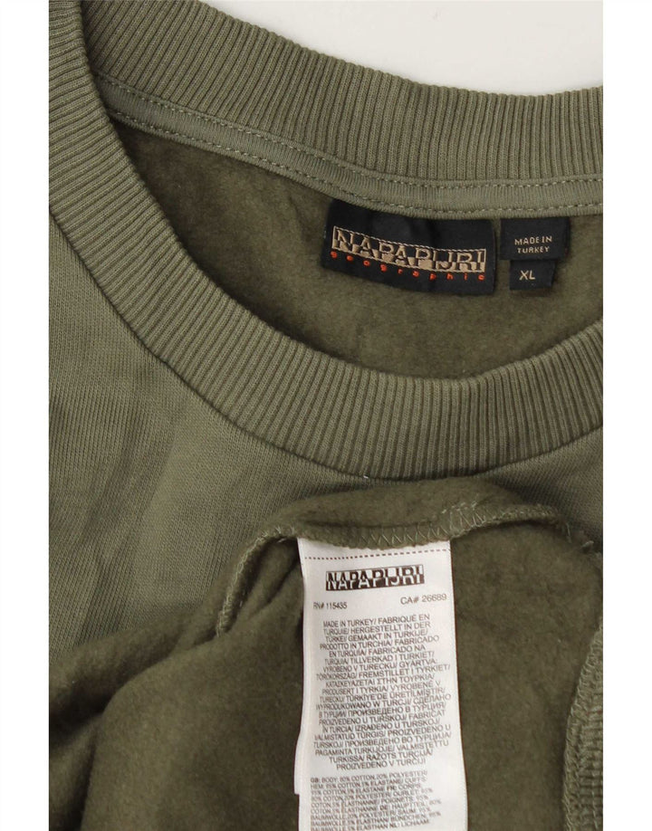 Moletom masculino Napapijri XL verde algodão