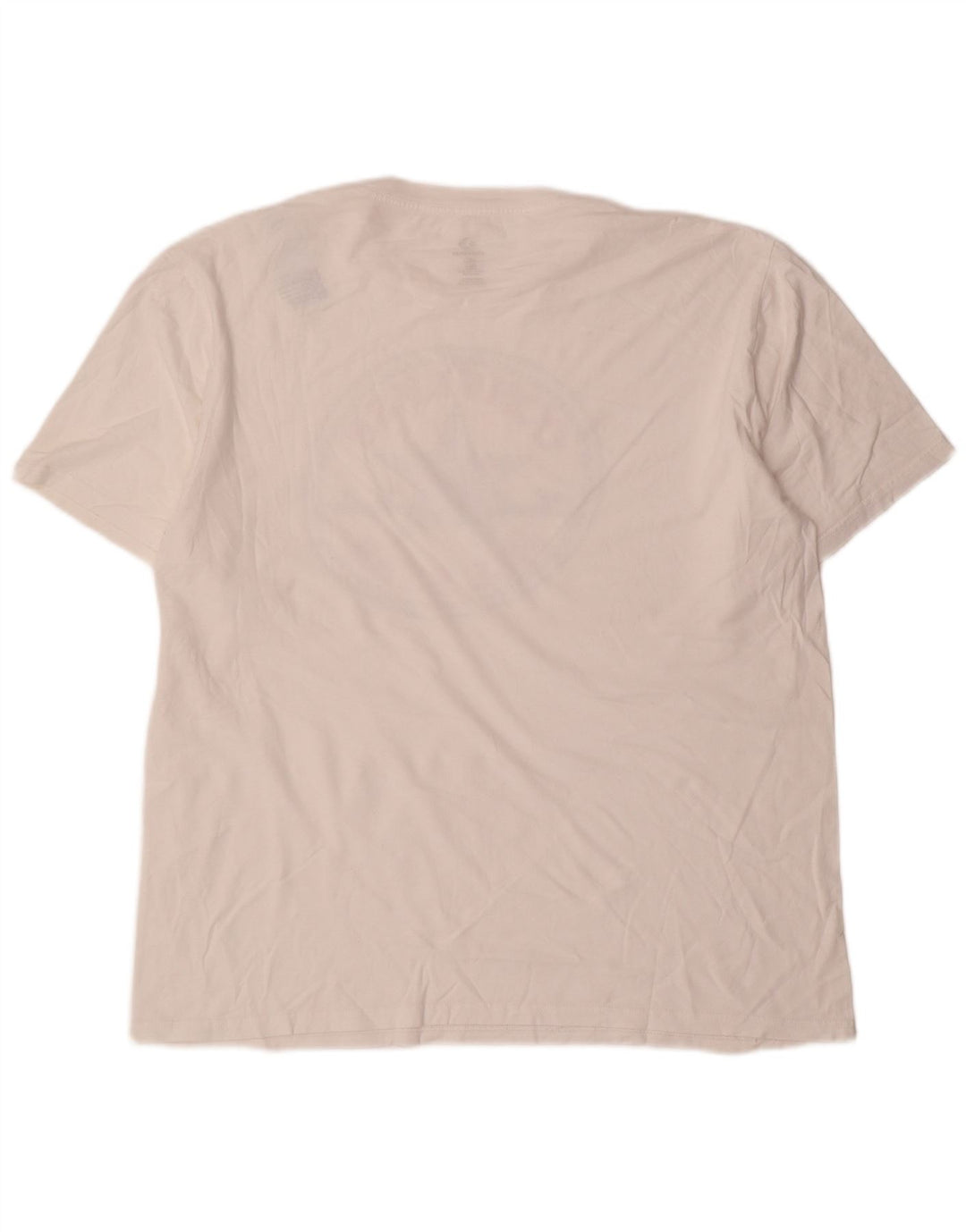 Converse Mens Graphic T-Shirt Top Grande Algodão Branco