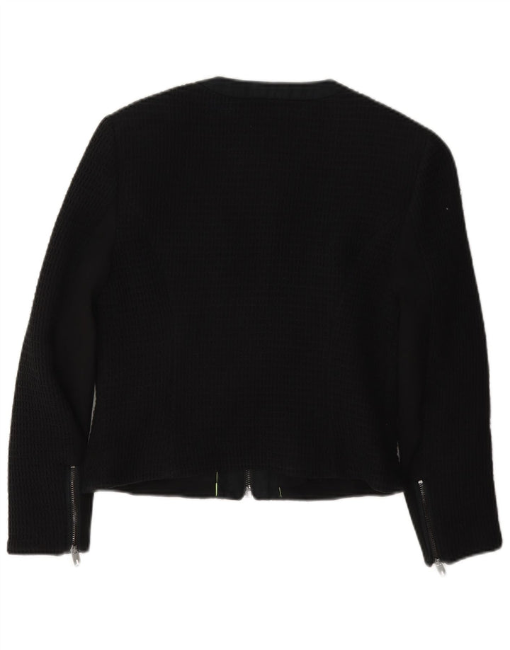 Jaqueta Bolero feminina Ted Baker tamanho 1 XS algodão preto