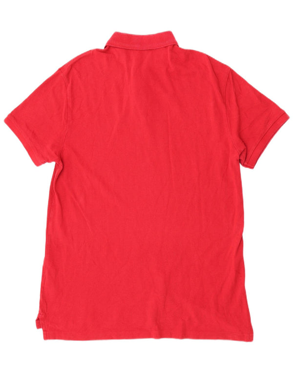 Camisa polo masculina Polo Ralph Lauren Slim Fit XL de algodão vermelho