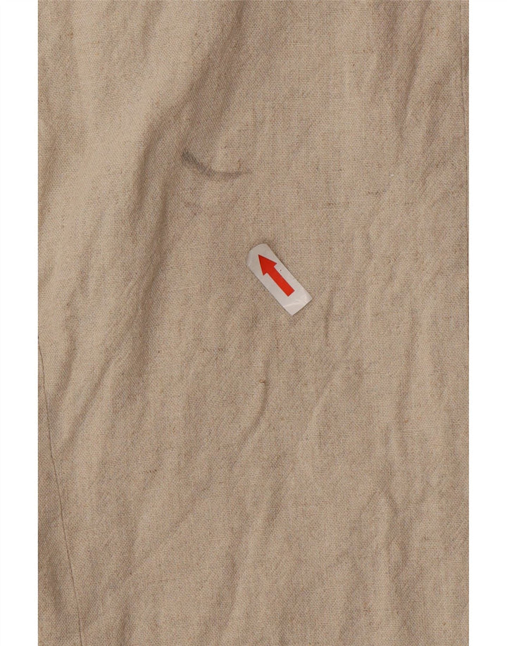 Colete feminino Zara UK 10 pequeno bege