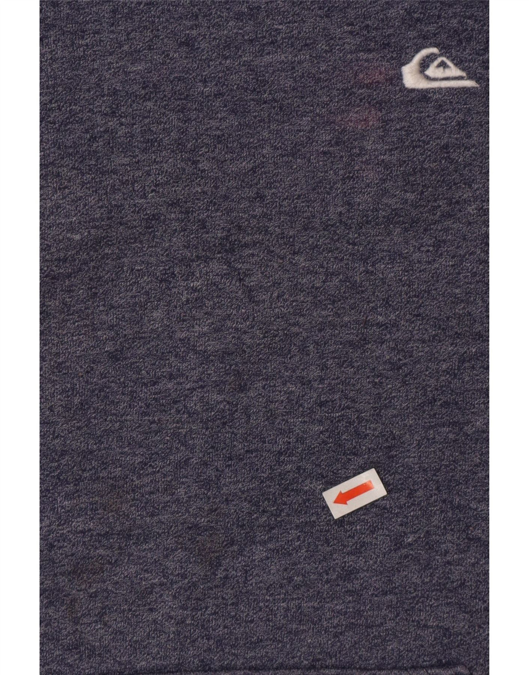 Quiksilver moletom masculino com capuz, algodão manchado azul médio