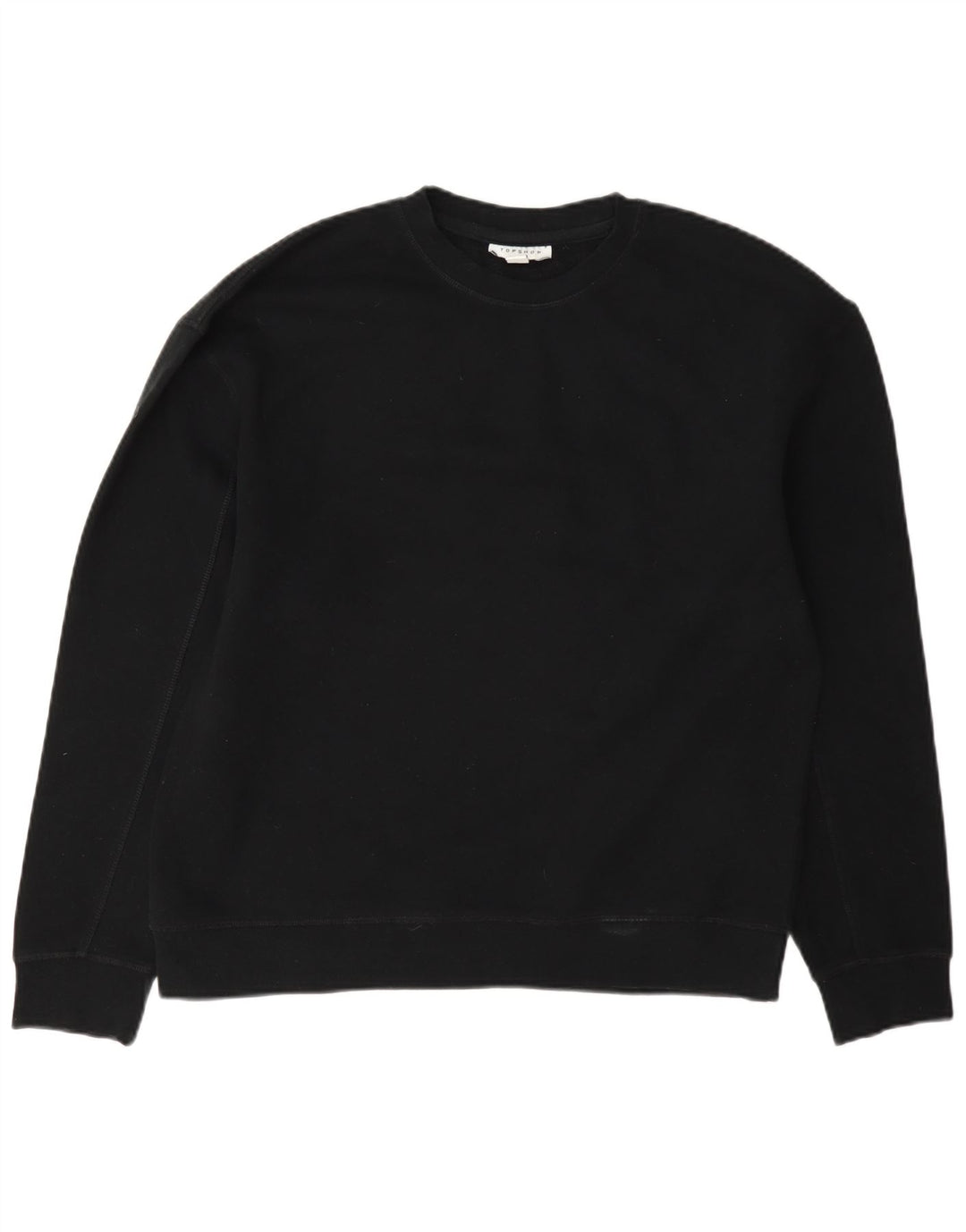 Suéter oversized feminino Topshop Reino Unido 10 algodão preto pequeno