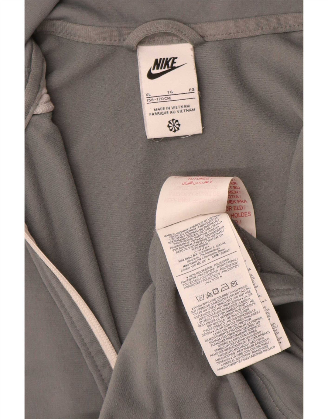 Jaqueta Nike Boys Tracksuit Top 13-14 Anos XL Cinza Colourblock Poliéster