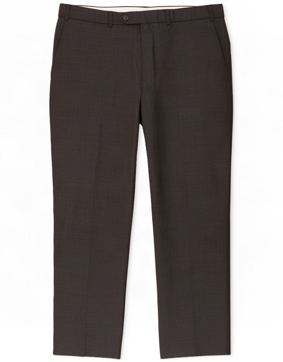 Calças masculinas de terno reto Marks & Spencer W36 L29 Poliéster cinza