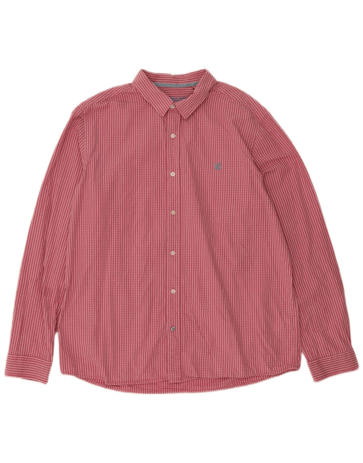 Camisa masculina White Stuff XL algodão xadrez rosa