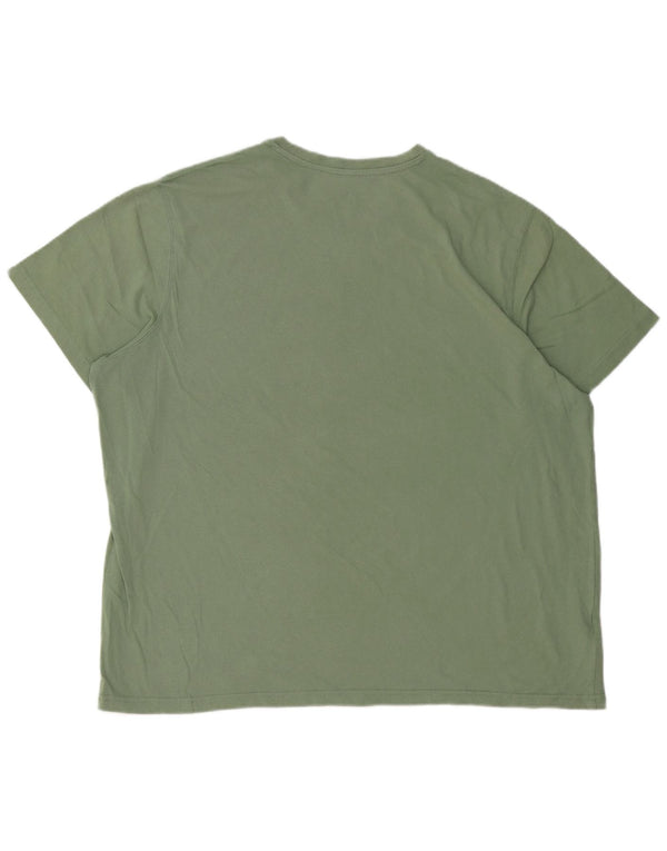 EDDIE BAUER Camiseta gráfica masculina Top 2XL algodão verde