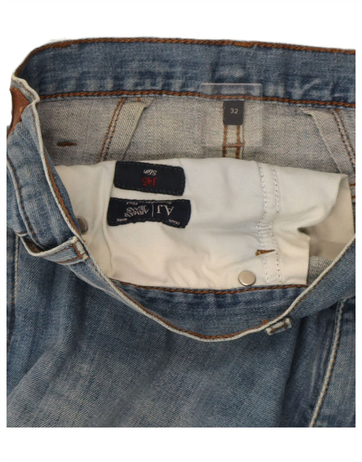 Armani Masculino J45 Slim Jeans W32 L31 Azul