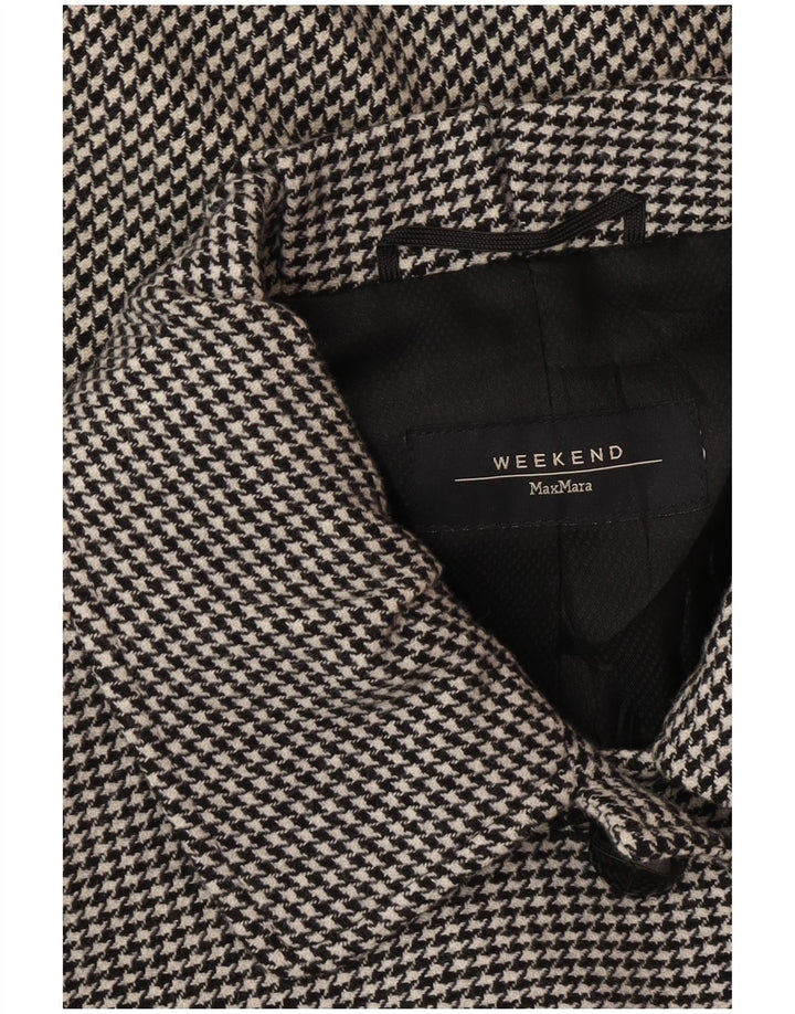 Conjunto de saia feminina MAX MARA com 4 botões e 2 peças Reino Unido 10 pequeno W28 cinza clássico