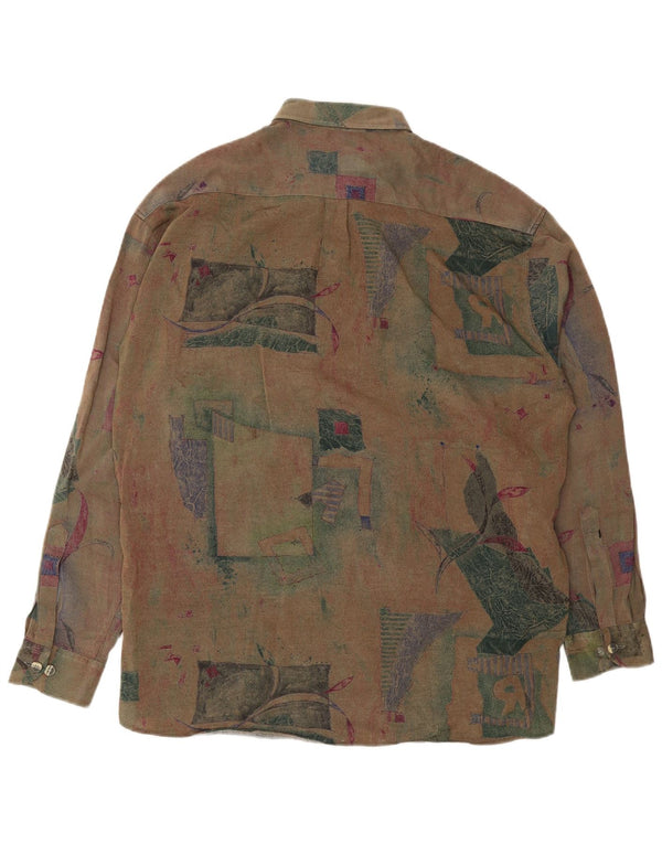Vintage Mens Shirt Size 43/44 XL Multicoloured Floral