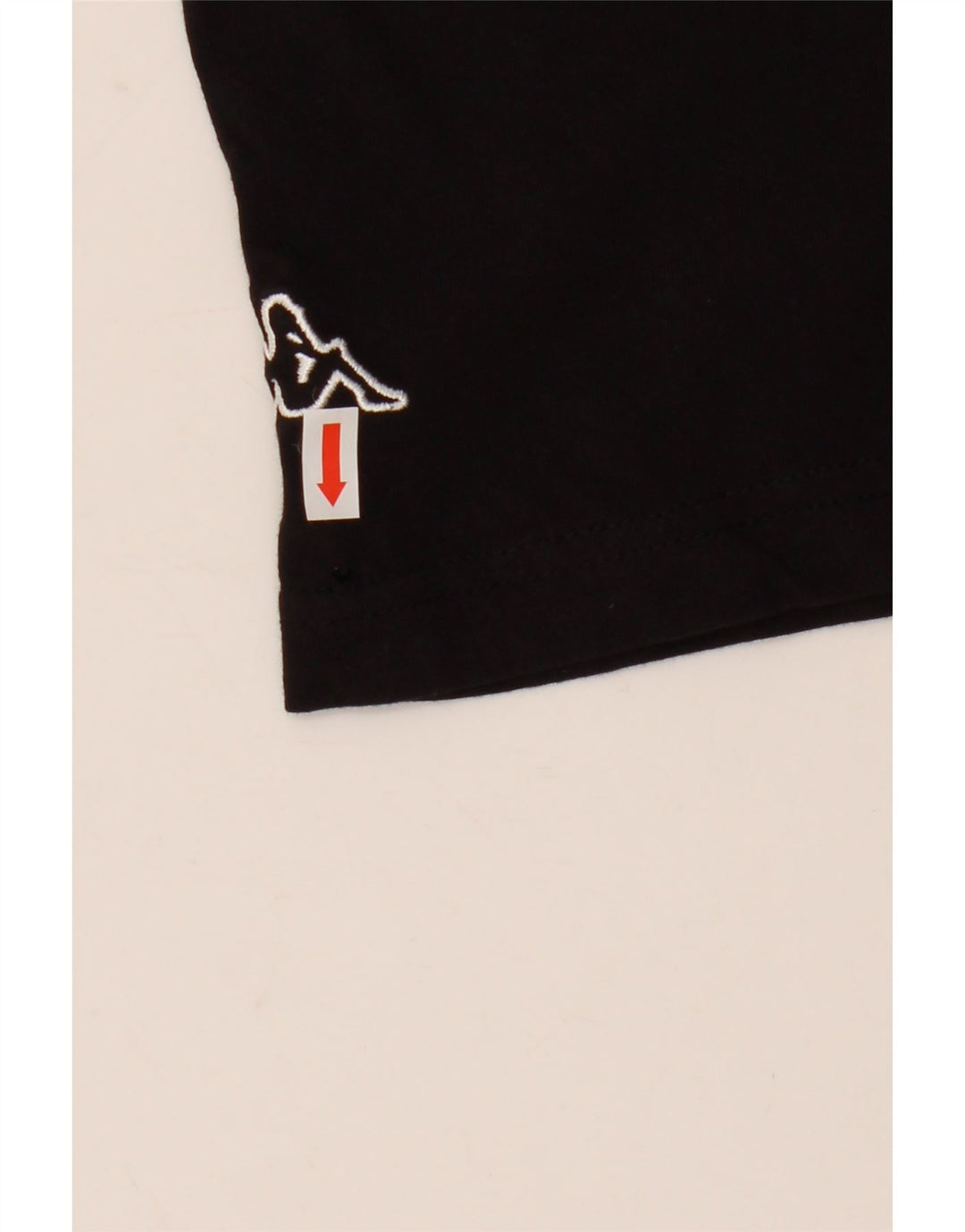 Camiseta gráfica masculina Kappa Top médio algodão preto