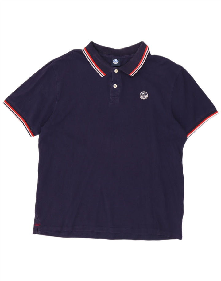 Polo masculino NORTH SAILS XL azul marinho algodão