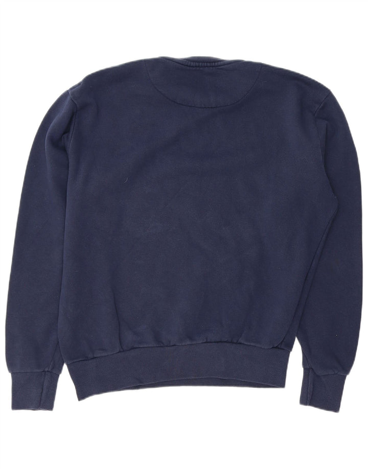 ELLESSE moletom masculino jumper grande algodão azul marinho