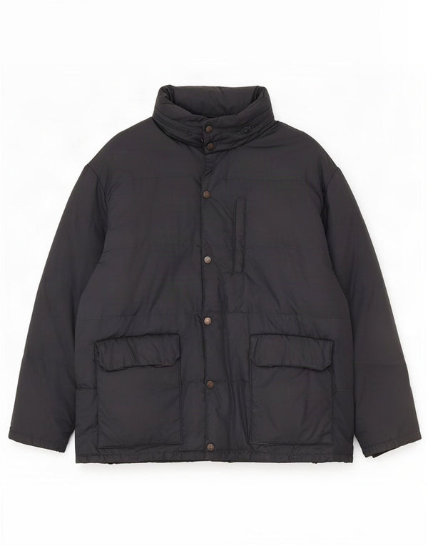 Jaqueta masculina acolchoada com capuz Casucci UK 40 grande azul marinho poliamida