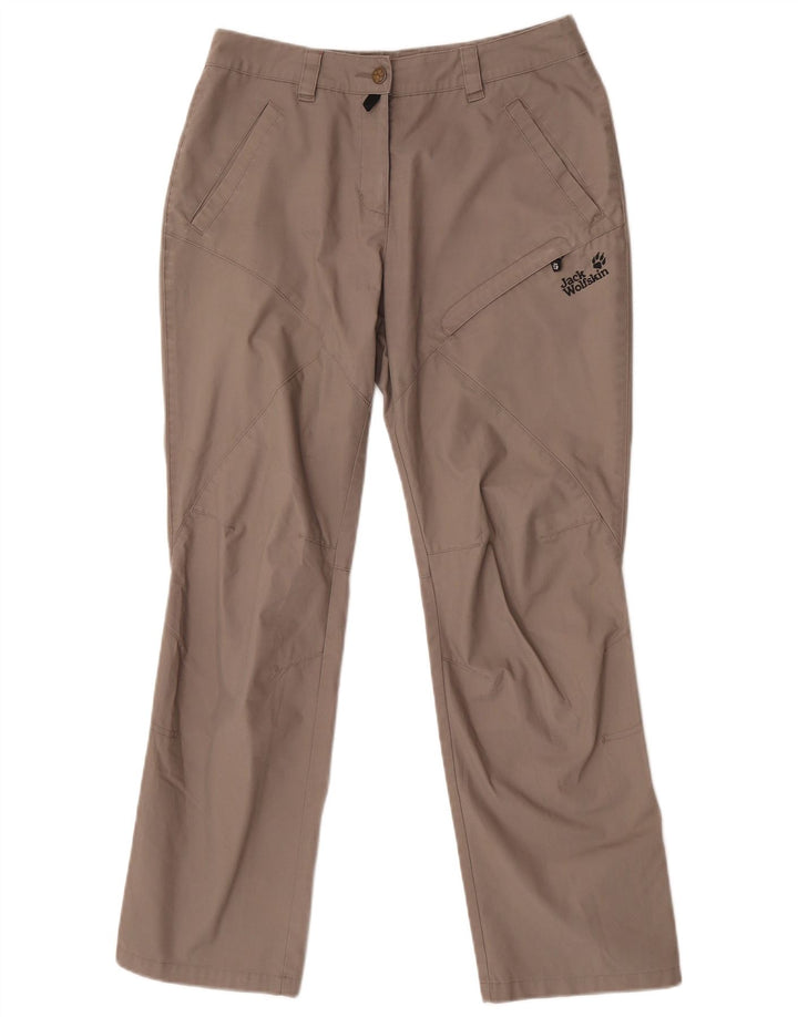 Calça cargo feminina Jack Wolfskin para caminhada pequena W28 L29 poliéster cinza