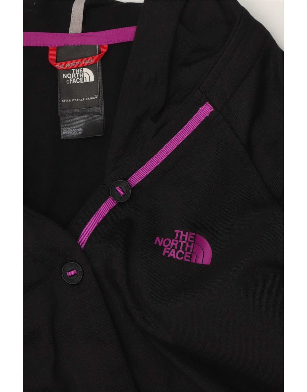 Jaqueta feminina com capuz The North Face UK 14 médio preto