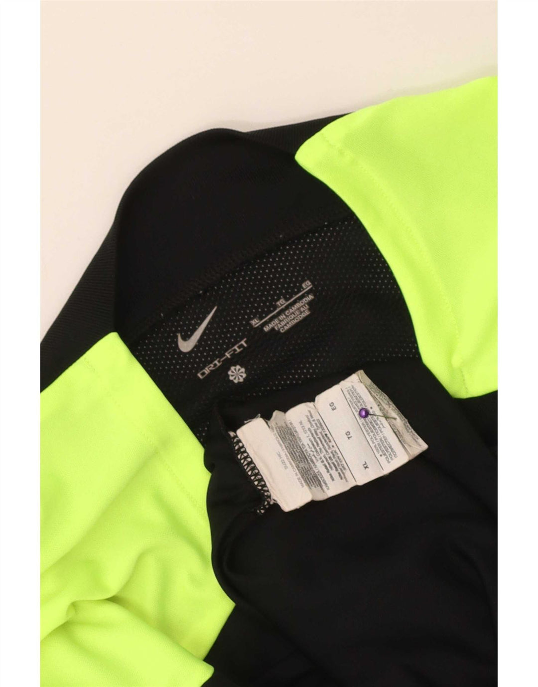 Camiseta Nike Masculina Dri Fit Top XL Preto Colourblock Poliéster