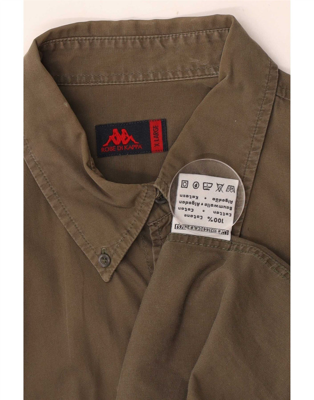 Camisa masculina Kappa XL algodão cáqui