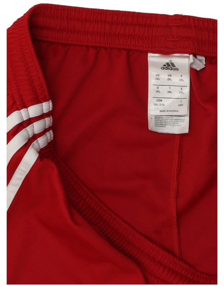 Adidas Masculino Climalite Sport Shorts 2XL Poliéster Vermelho