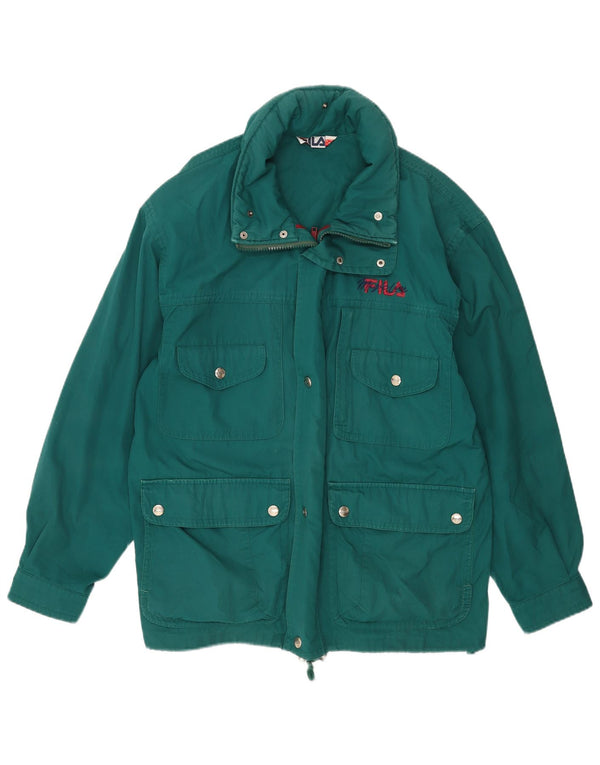 Fila Mens Utility Jacket IT 50 Grande Poliéster Verde