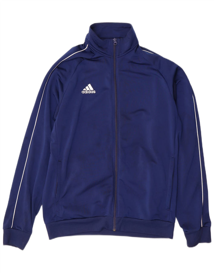 ADIDAS Mens Tracksuit Top Jacket Grande Poliéster Azul Marinho