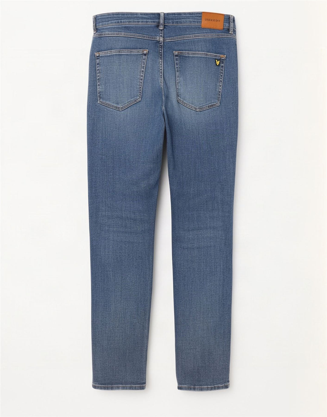 Calça jeans reta masculina Lyle & Scott W38 L32 algodão azul