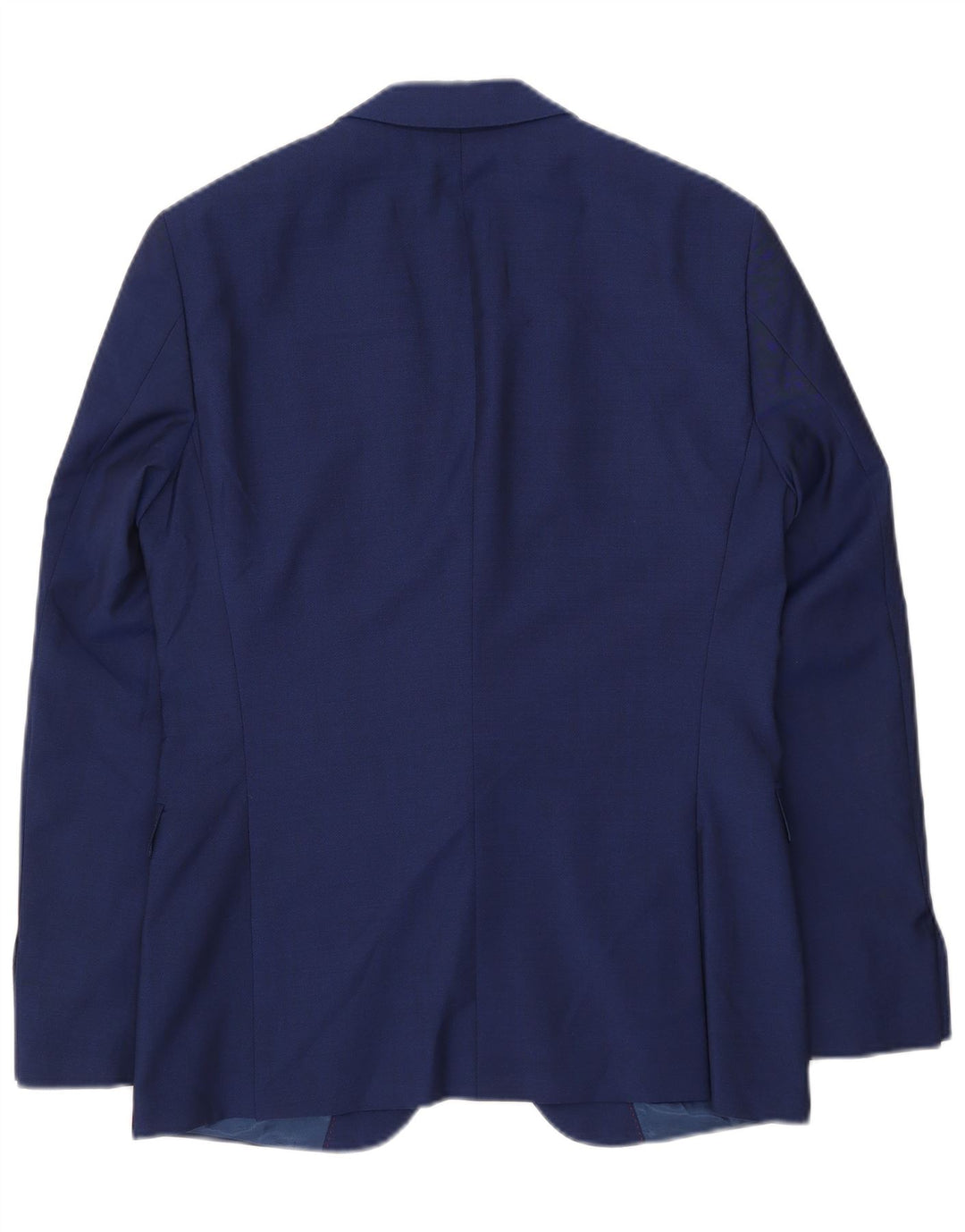 Jaqueta Blazer Masculina Tommy Hilfiger com 2 Botões IT 46 Lã Virgem Azul Pequena