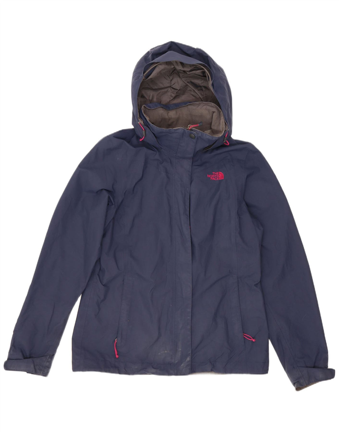 Jaqueta de chuva feminina com capuz grande The North Face Reino Unido 10 pequena azul marinho
