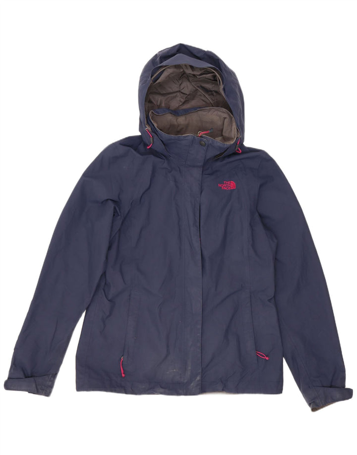 Jaqueta de chuva feminina com capuz grande The North Face Reino Unido 10 pequena azul marinho