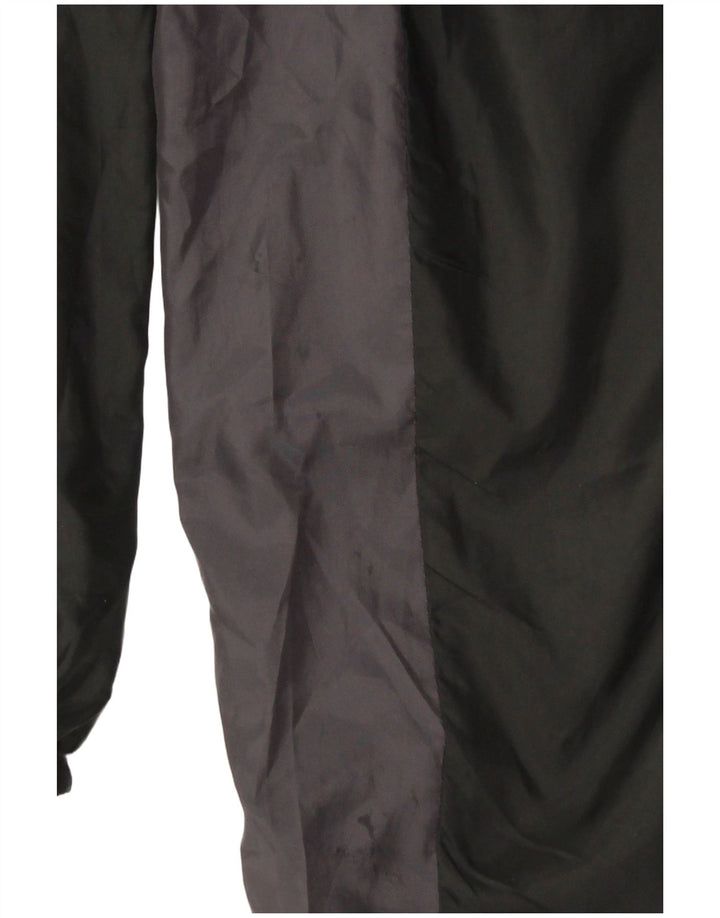 PUMA Mens Hooded Tracksuit Top Jacket Grande Preto Colorblock Poliéster