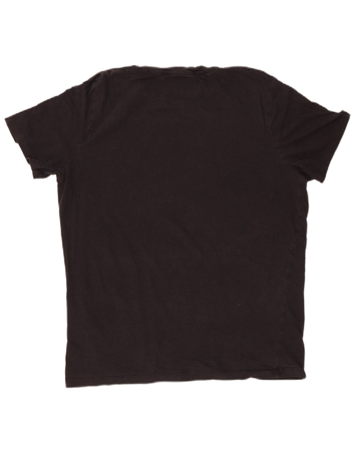 Camiseta masculina JACK & JONES grande algodão preto