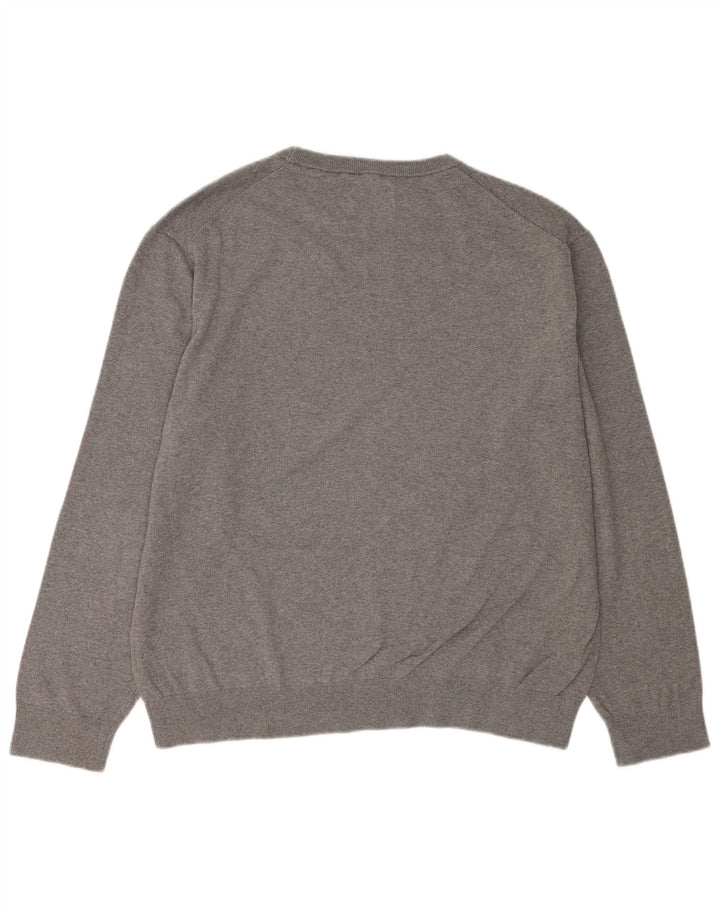 Suéter masculino Gant com gola redonda XL cinza