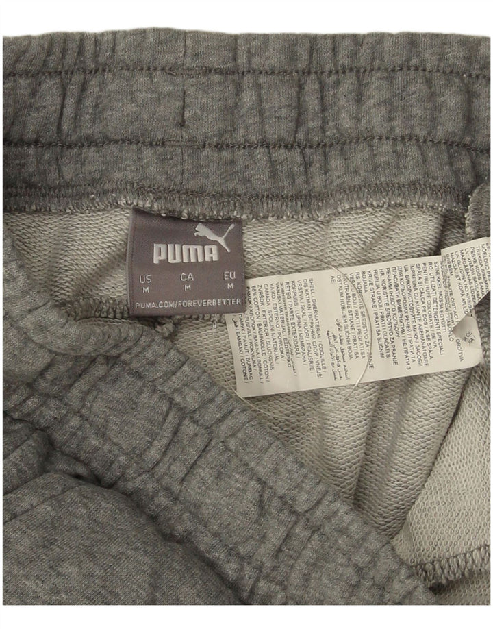 Shorts esportivos masculinos Puma médio cinza algodão