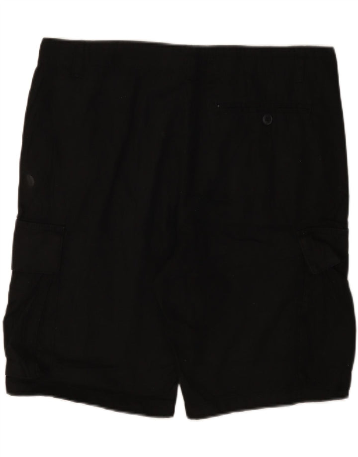 Shorts cargo masculino French Connection grande W36 algodão preto