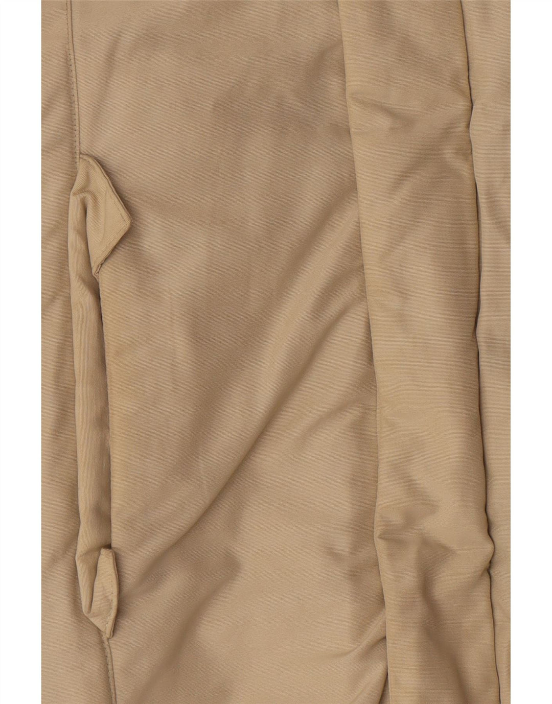 Casaco acolchoado com capuz feminino Woolrich Reino Unido 12 algodão bege médio