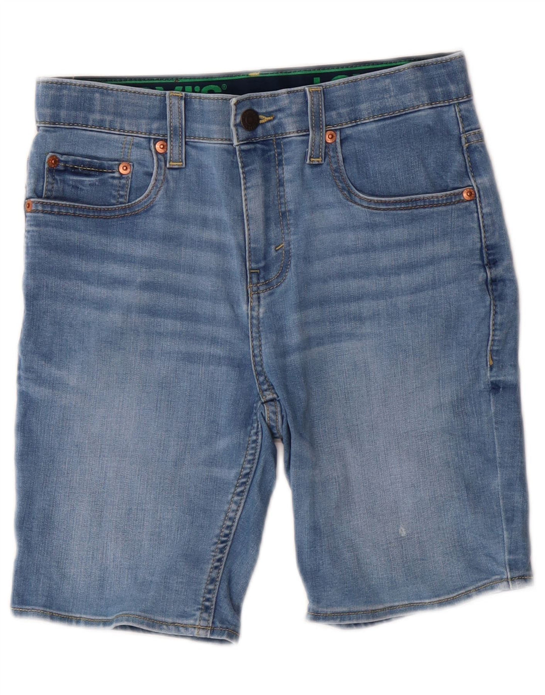 Shorts jeans Levi's Boys 11-12 anos W26 Azul