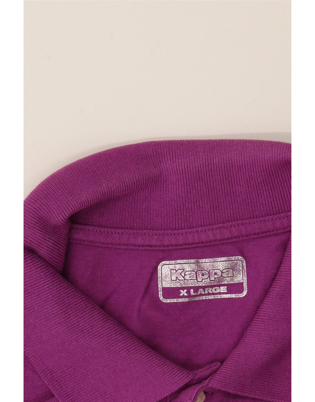 KAPPA Mens Polo Shirt XL Purple Cotton Vintage Kappa and Second-Hand Kappa from Messina Hembry 