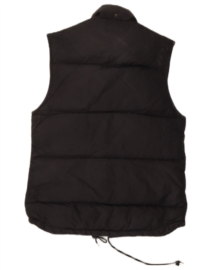 Colete acolchoado feminino Jigsaw UK 10 pequeno nylon preto