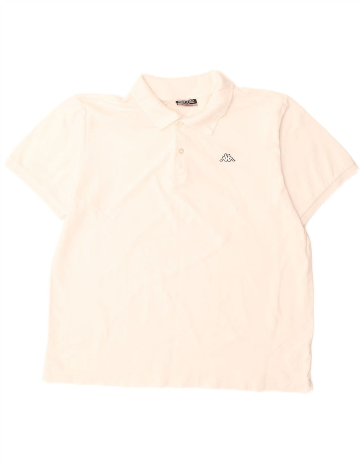 Camisa polo masculina Kappa XL algodão branco
