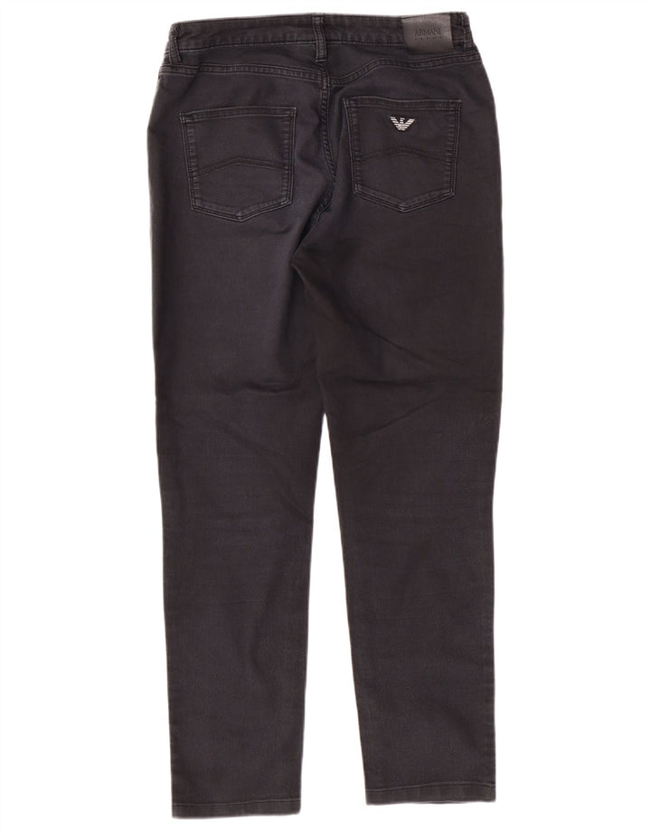 ARMANI Jeans Cônicos Femininos W29 L27 Algodão Preto