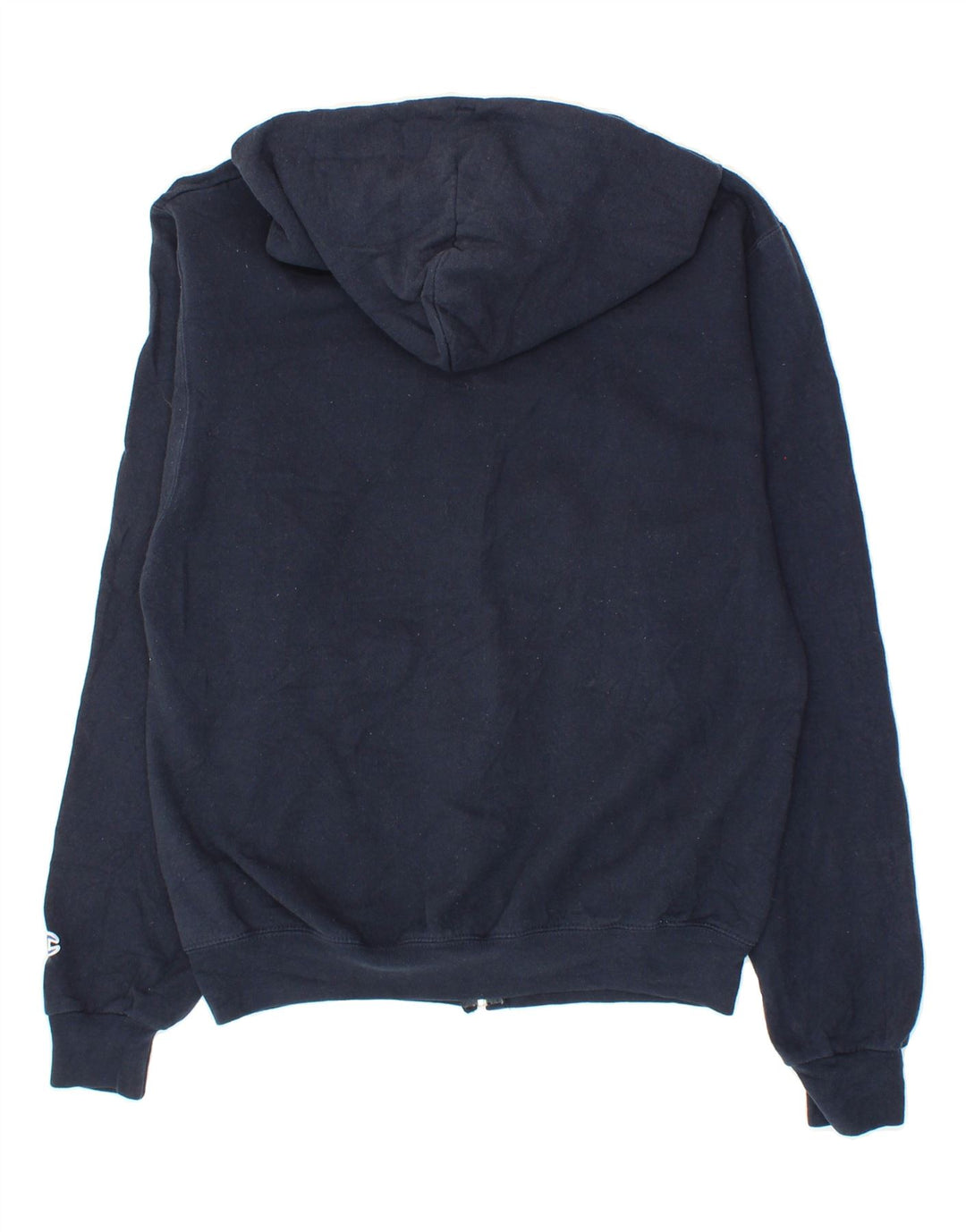 CHAMPION Mens Graphic Zip Hoodie Sweater XS Navy Blue Vintage Champion and Second-Hand Champion from Messina Hembry 