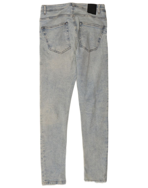Zara Mens Skinny Jeans EU 40 Médio W31 L30 Azul Algodão