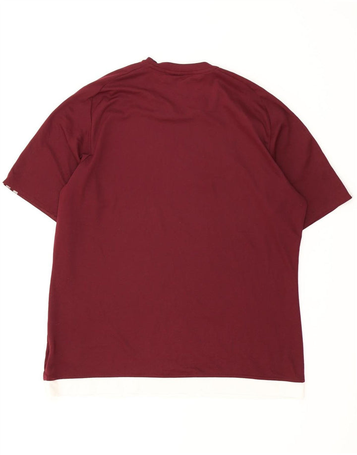 Camiseta masculina Adidas Climalite grande poliéster marrom