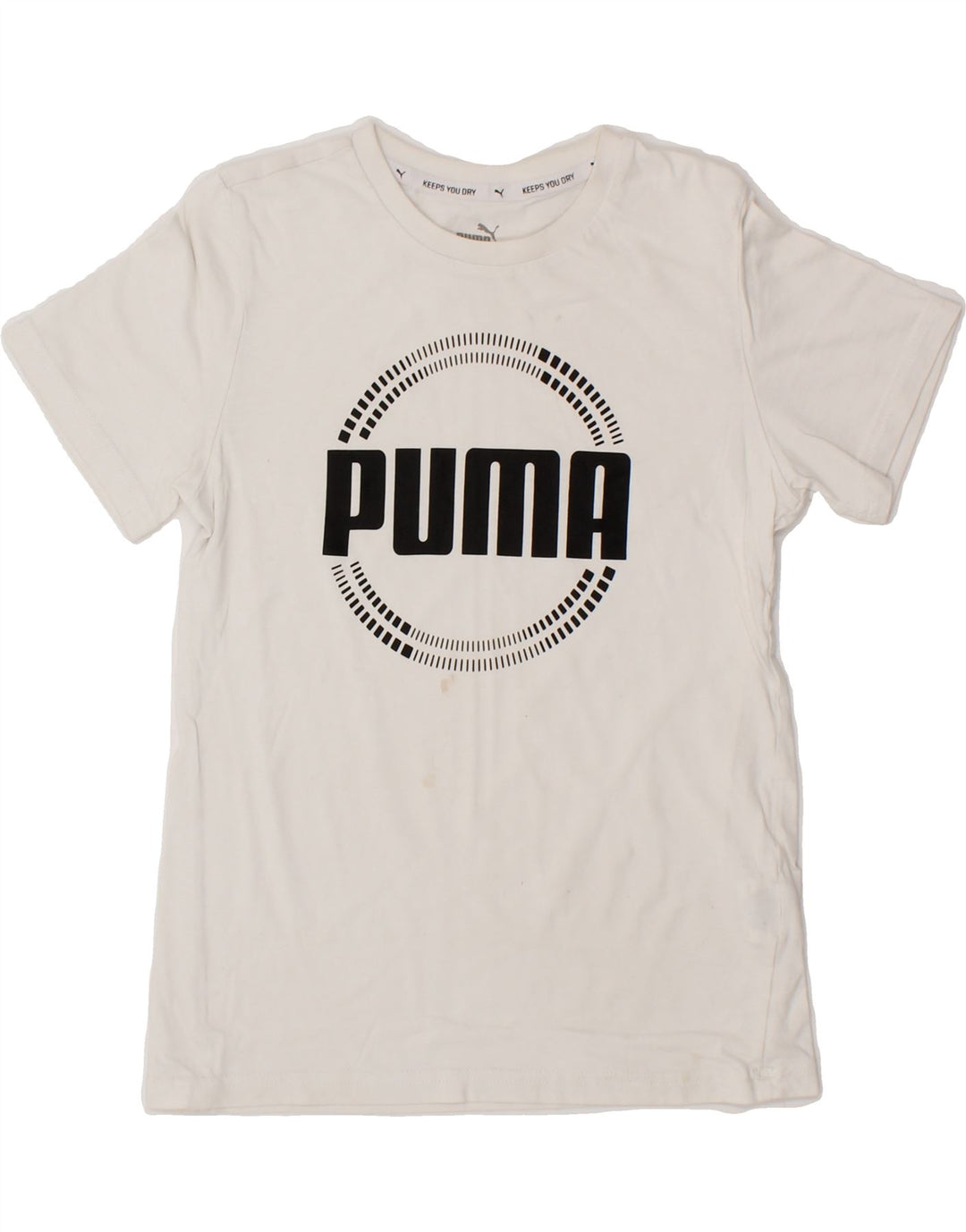PUMA Boys Graphic T-Shirt Top 11-12 Years  White Cotton Vintage Puma and Second-Hand Puma from Messina Hembry 