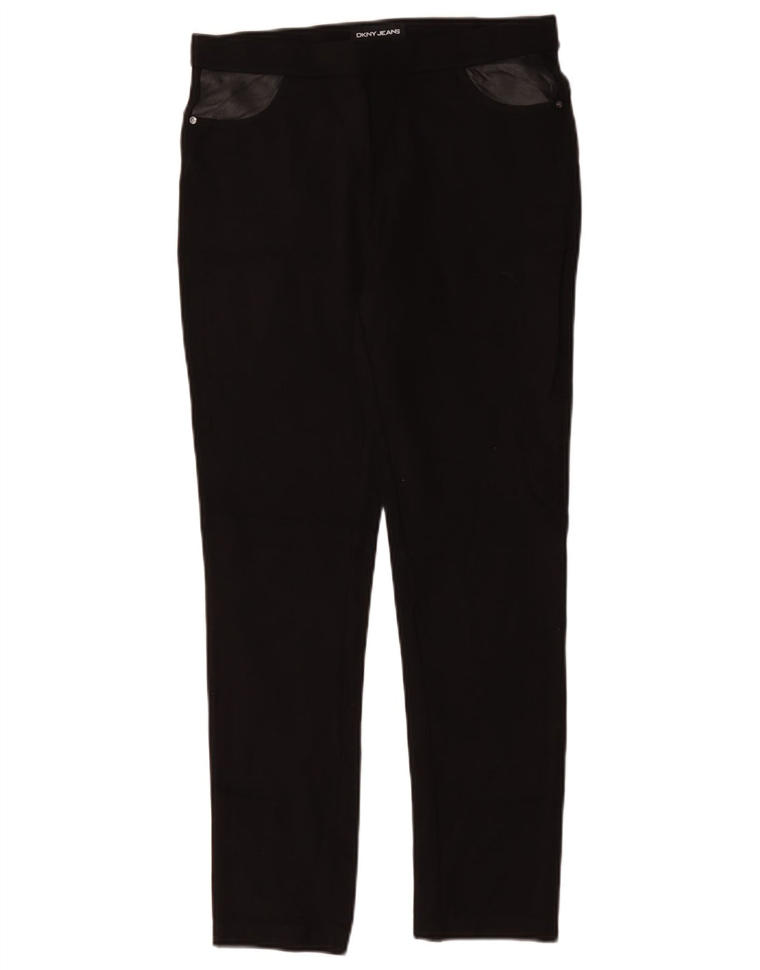 Calça feminina casual slim Dkny média W30 L29 preta viscose